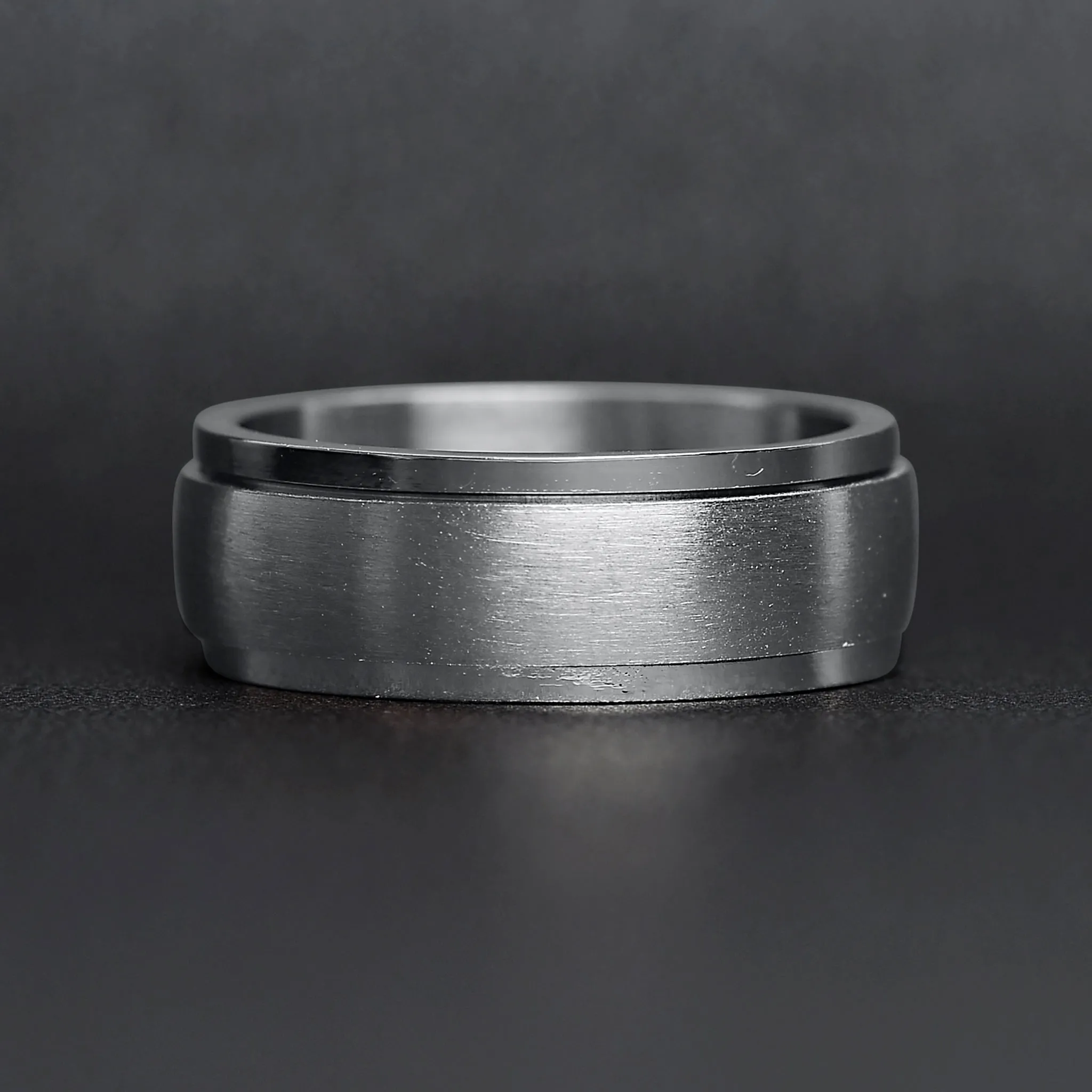 Brushed Stainless Steel Spinner Center Ring / SRJ9001