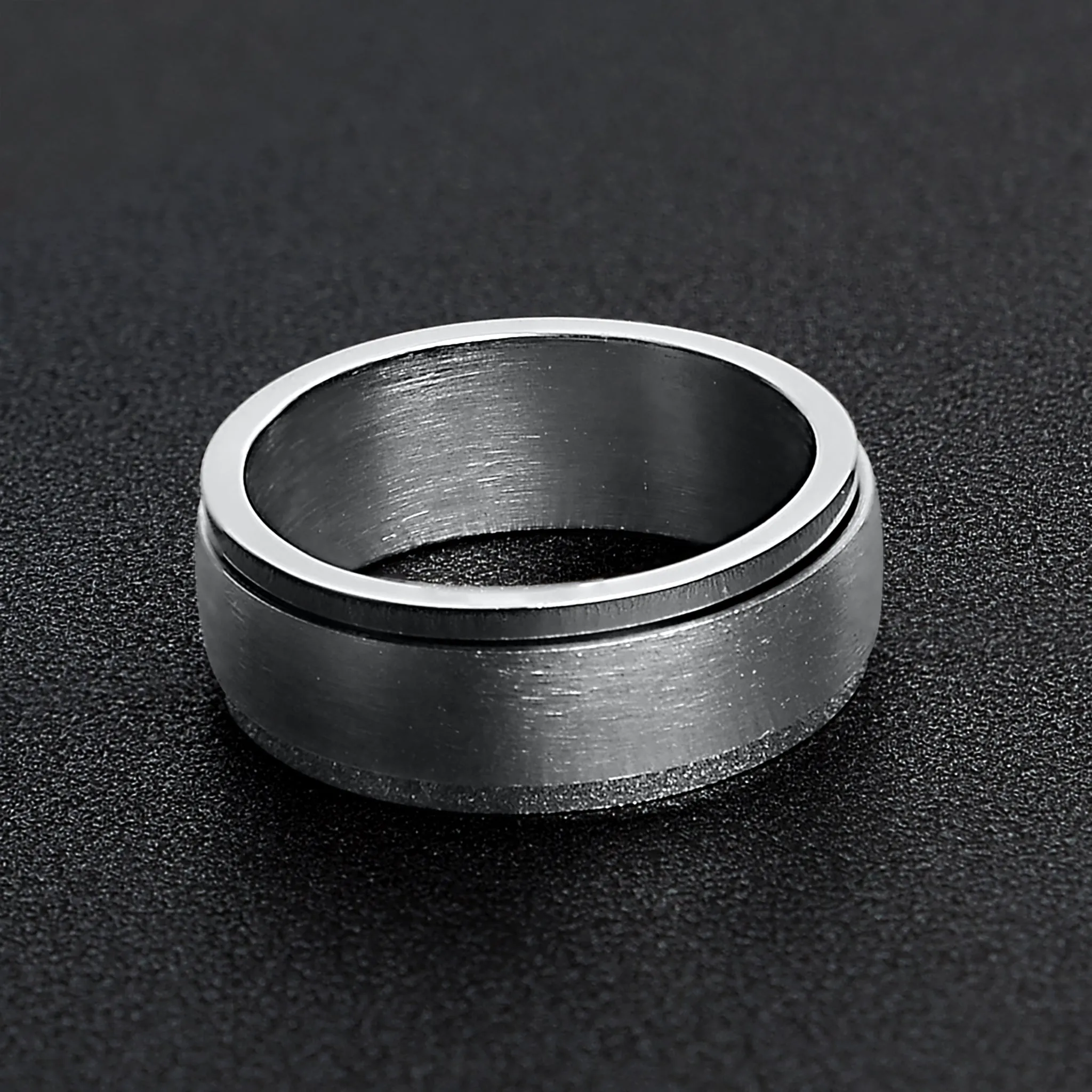 Brushed Stainless Steel Spinner Center Ring / SRJ9001