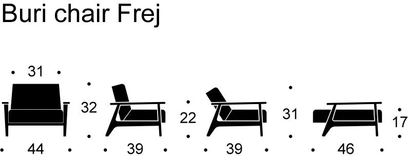 Buri chair with Arms