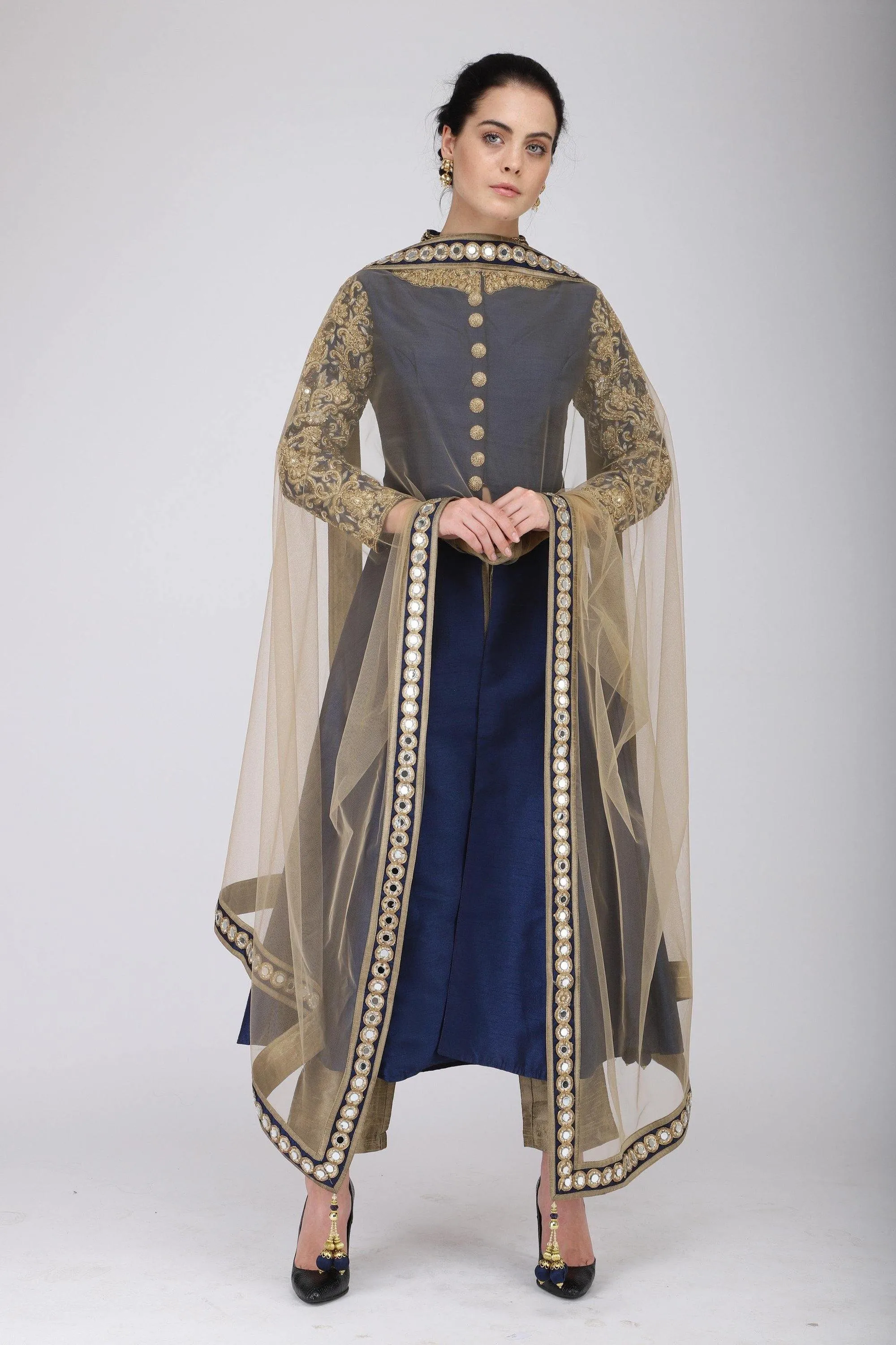 Buy Blue Kurta With Pant | Clearance