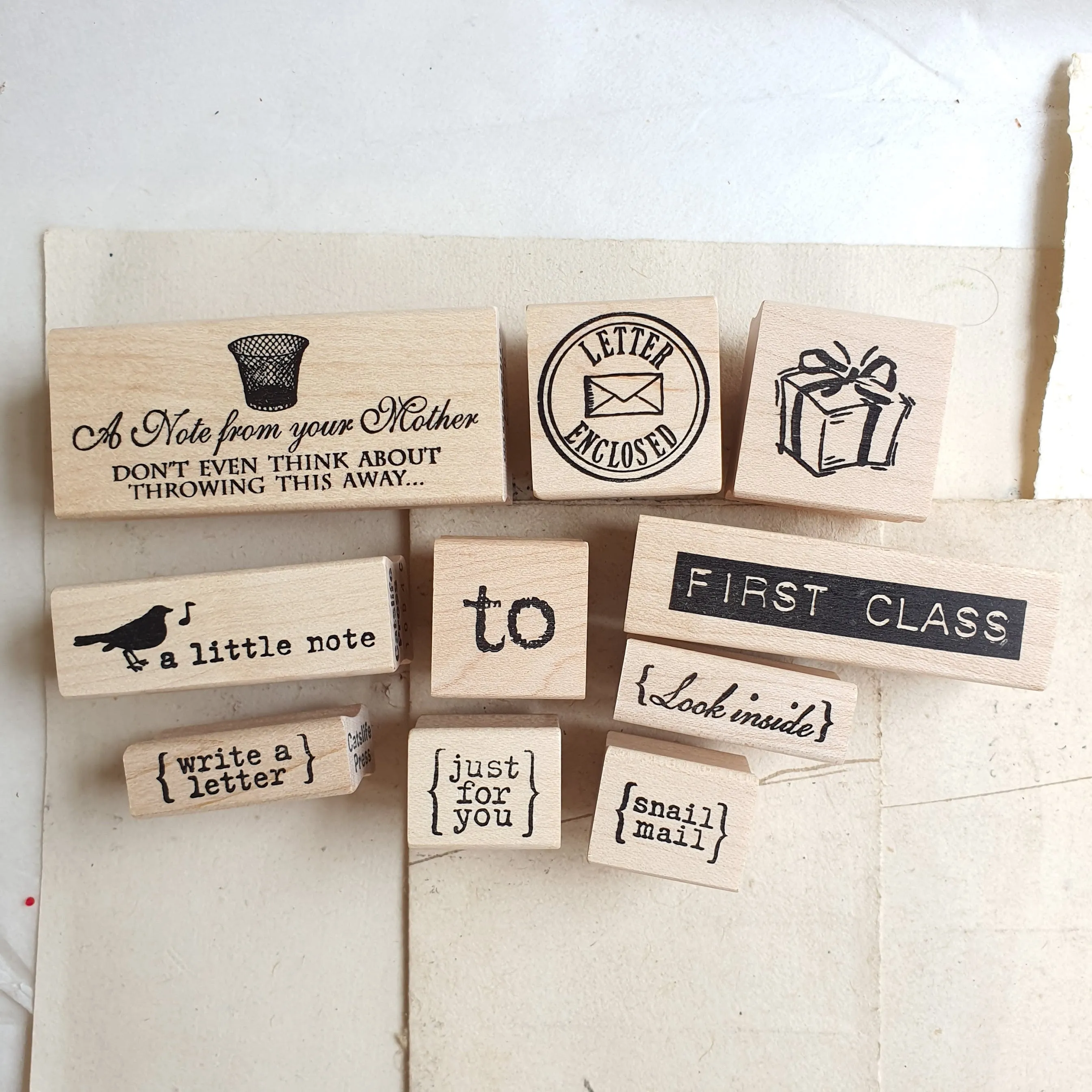 CatslifePress Rubber Stamp - outgoings Series