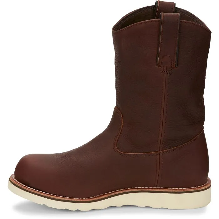 Chippewa Mens Edge Walker 11-Inch Soft Toe Waterproof Pull-On Wedge Work Boots - Model 25335