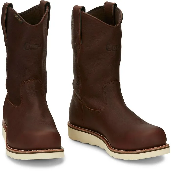 Chippewa Mens Edge Walker 11-Inch Soft Toe Waterproof Pull-On Wedge Work Boots - Model 25335