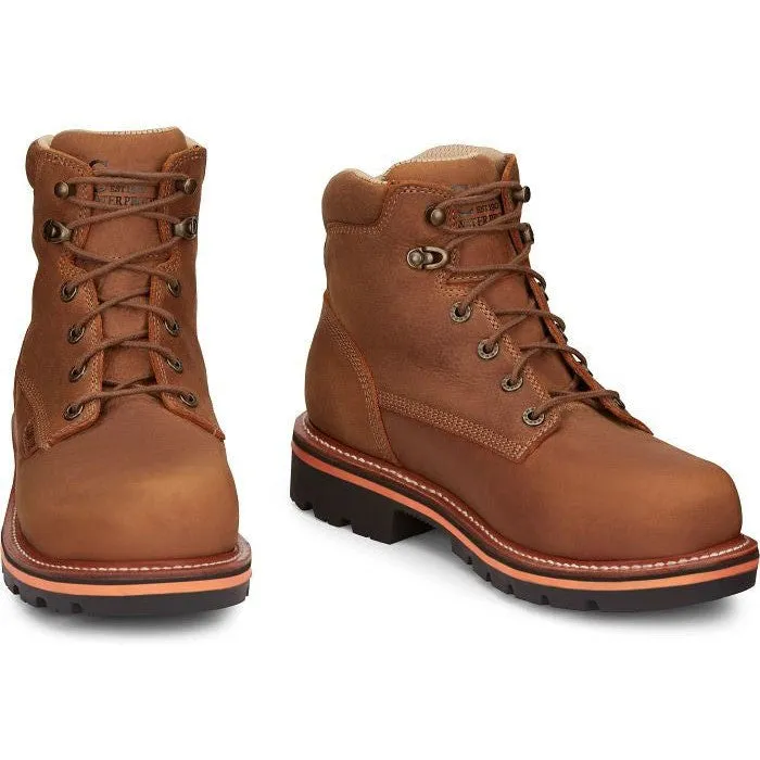 Chippewa Men's Thunderstruck 6" WP Nano Comp Toe Work Boot -Tan- TH1011