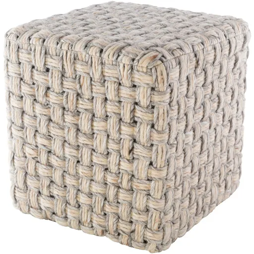 Cordoba Hand Woven Gray Ottoman 002CD