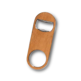 Customizable Keychain Wood Bottle Opener