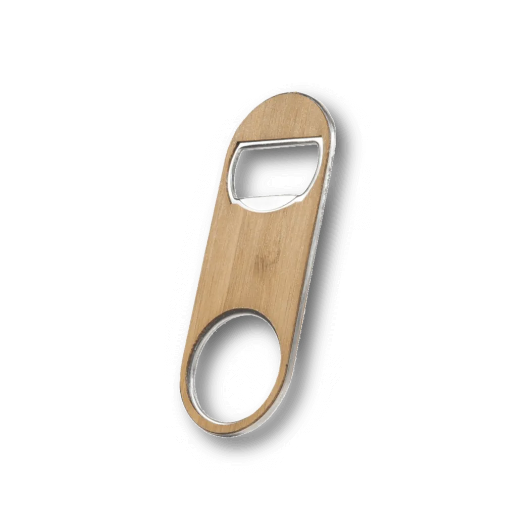 Customizable Keychain Wood Bottle Opener