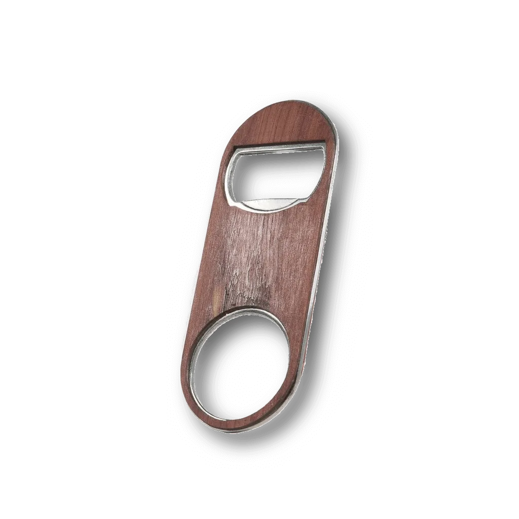 Customizable Keychain Wood Bottle Opener