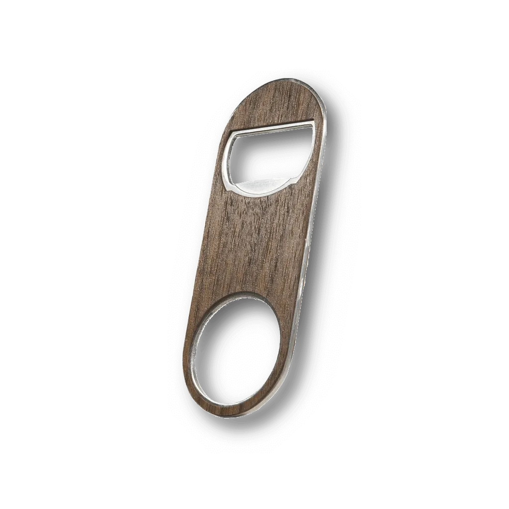 Customizable Keychain Wood Bottle Opener