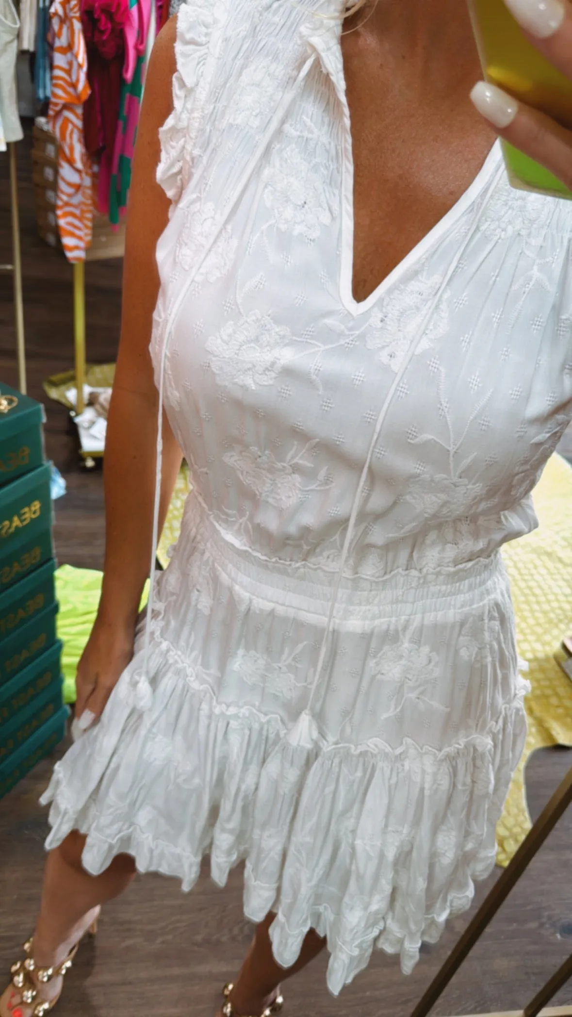 Dear John Melodie Dress in White