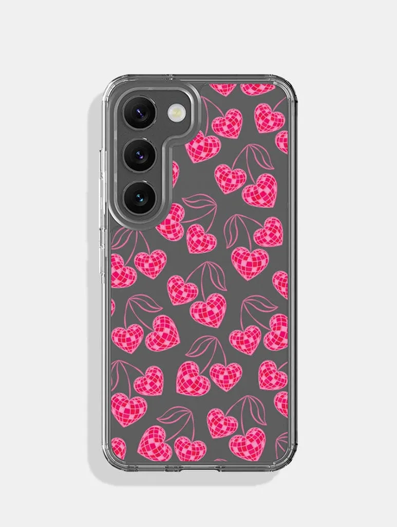 Disco Heart Cherry Android Case