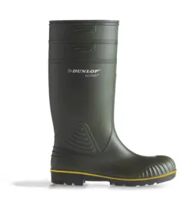 Dunlop Acifort Heavy Duty NON Safety Wellington Green Size 6-13 B440631