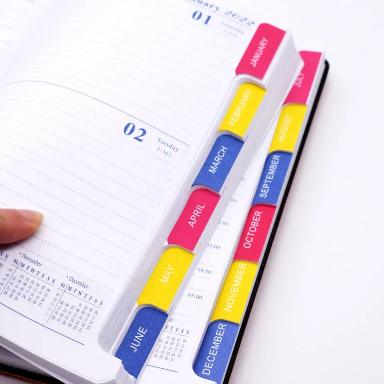 English calendar book