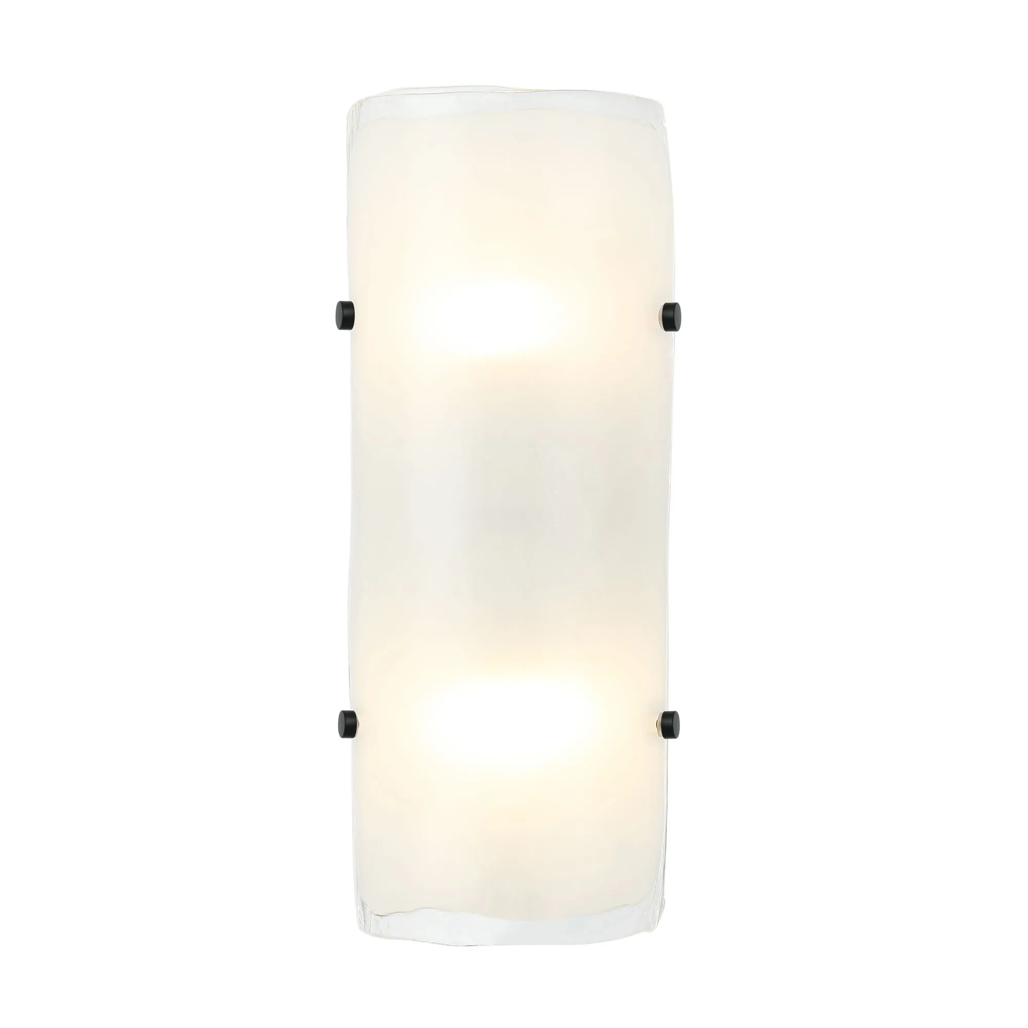 Fairchild 385W02BNS 2-Light Wall Sconce - Black/Polished Nickel/Satin Brass
