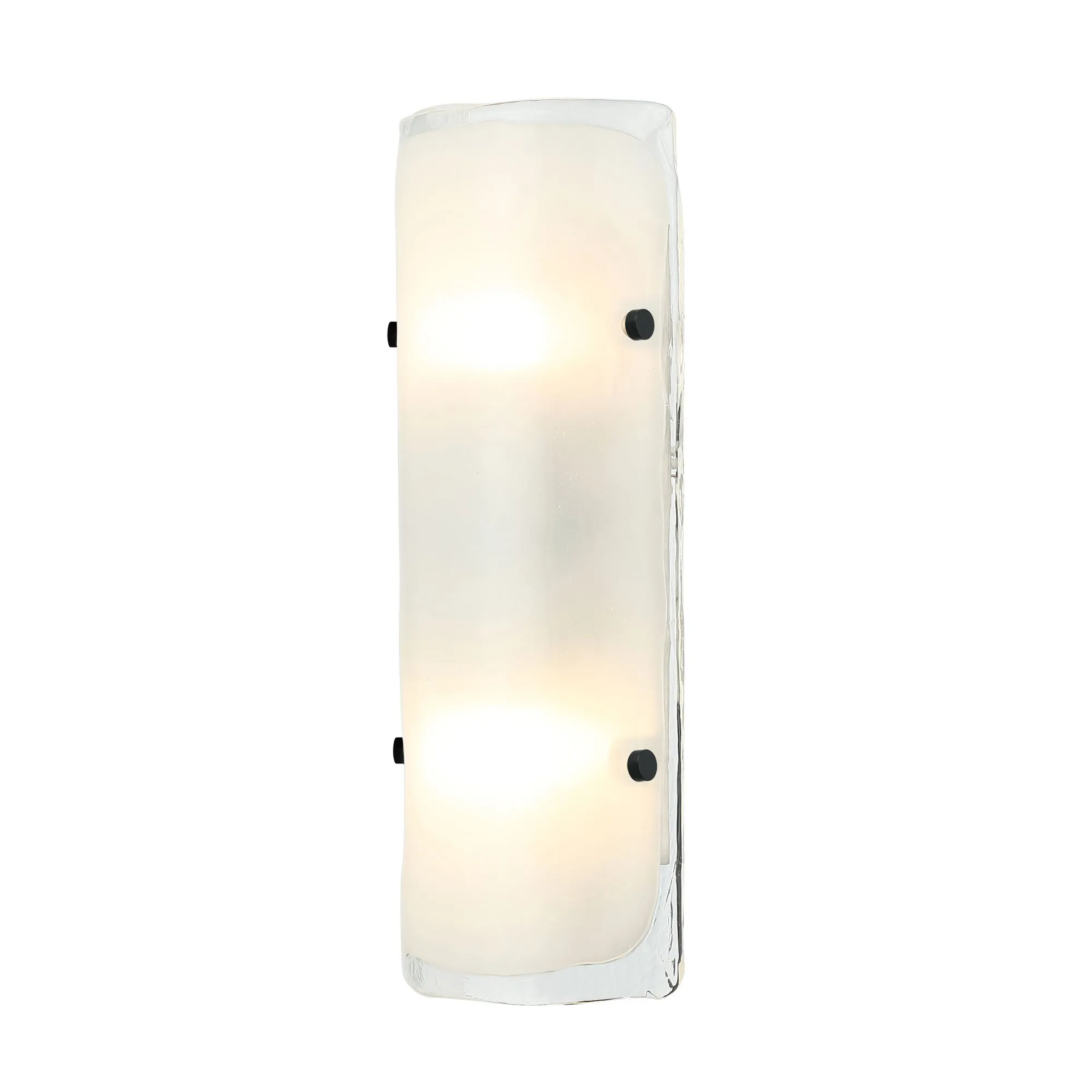 Fairchild 385W02BNS 2-Light Wall Sconce - Black/Polished Nickel/Satin Brass