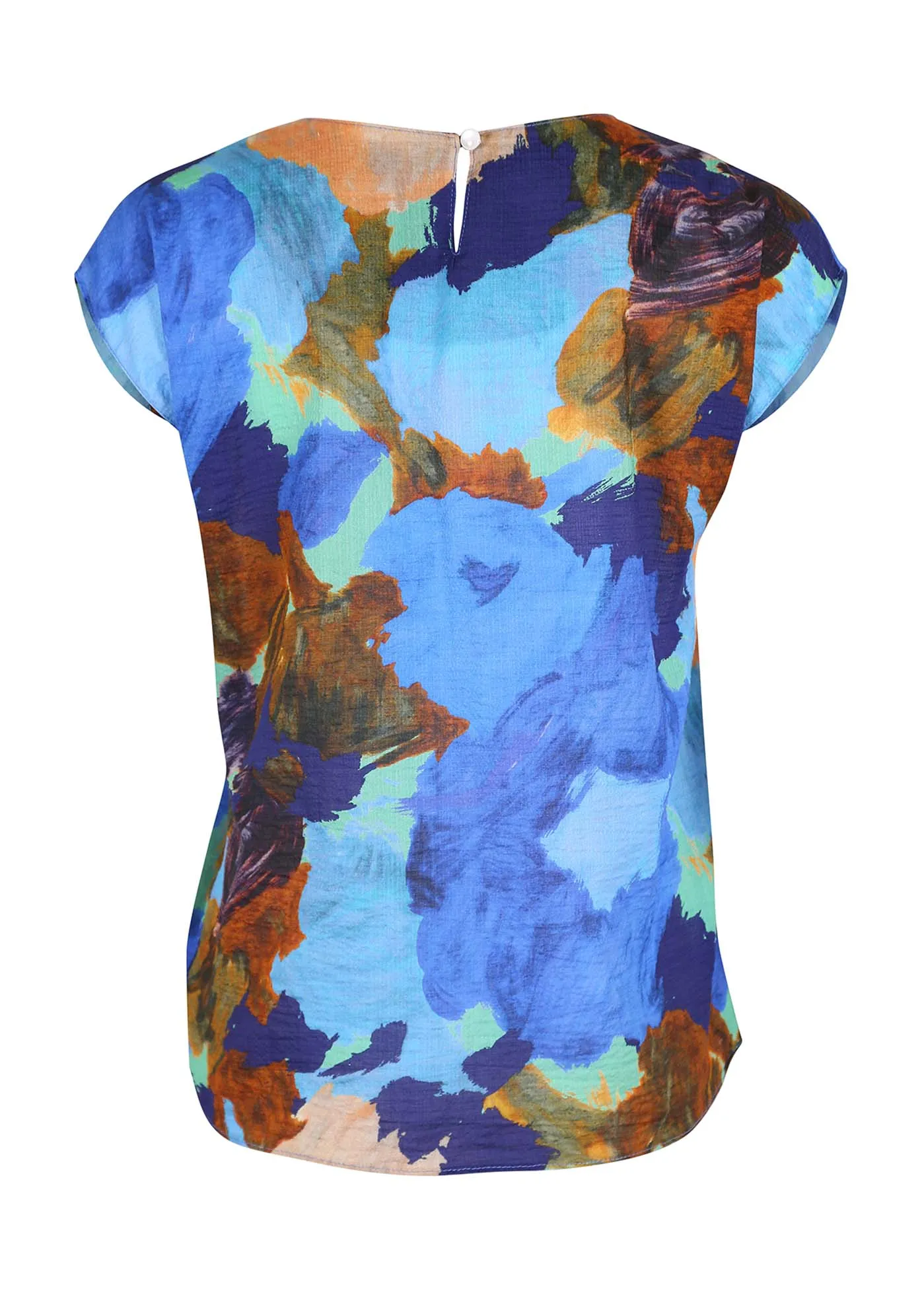 Fiorella Tee Ocean in Seersucker