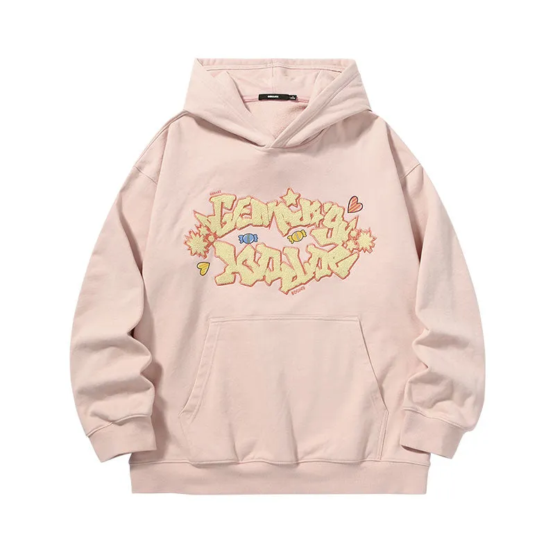 【GENANX2024NEW】Far infrared self-heating constant temperature towel embroidered hot painted hooded kangaroo hoodie