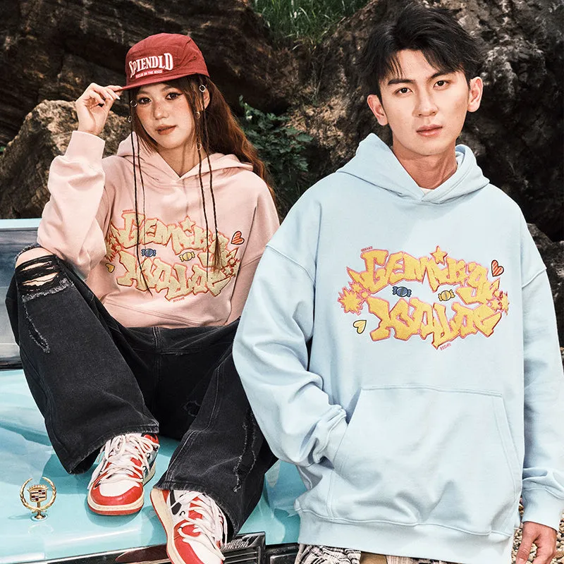 【GENANX2024NEW】Far infrared self-heating constant temperature towel embroidered hot painted hooded kangaroo hoodie