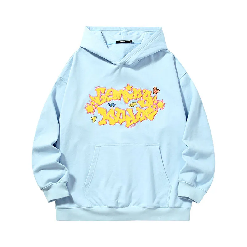 【GENANX2024NEW】Far infrared self-heating constant temperature towel embroidered hot painted hooded kangaroo hoodie