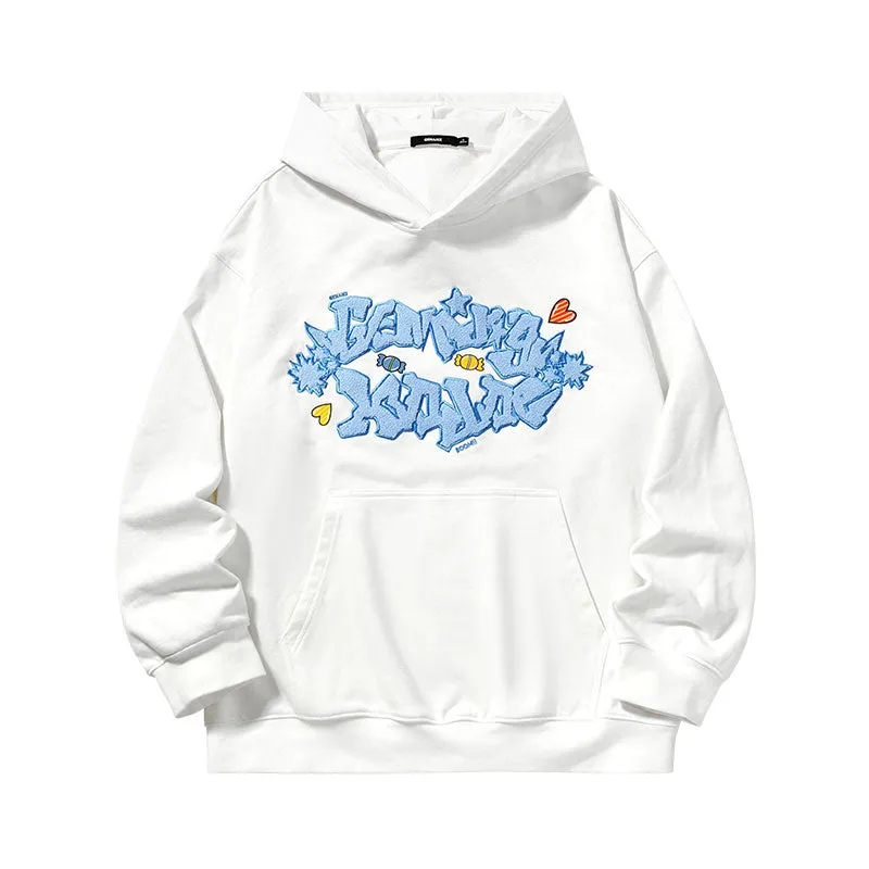 【GENANX2024NEW】Far infrared self-heating constant temperature towel embroidered hot painted hooded kangaroo hoodie