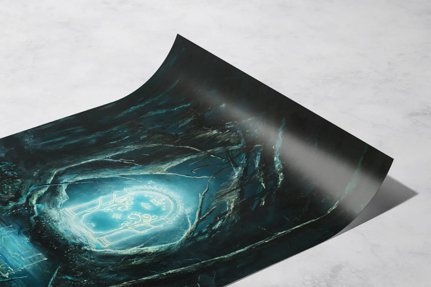 GLOW IN THE DARK PRINT: The Door Of Durin