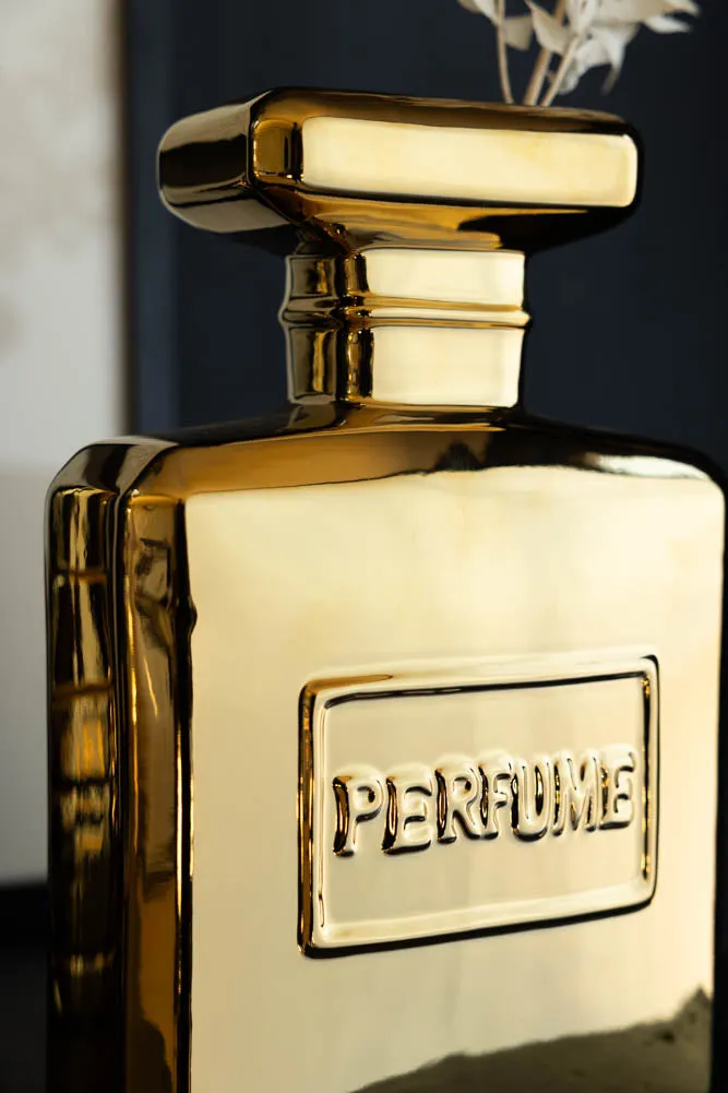 Gold Perfume Bottle Vase