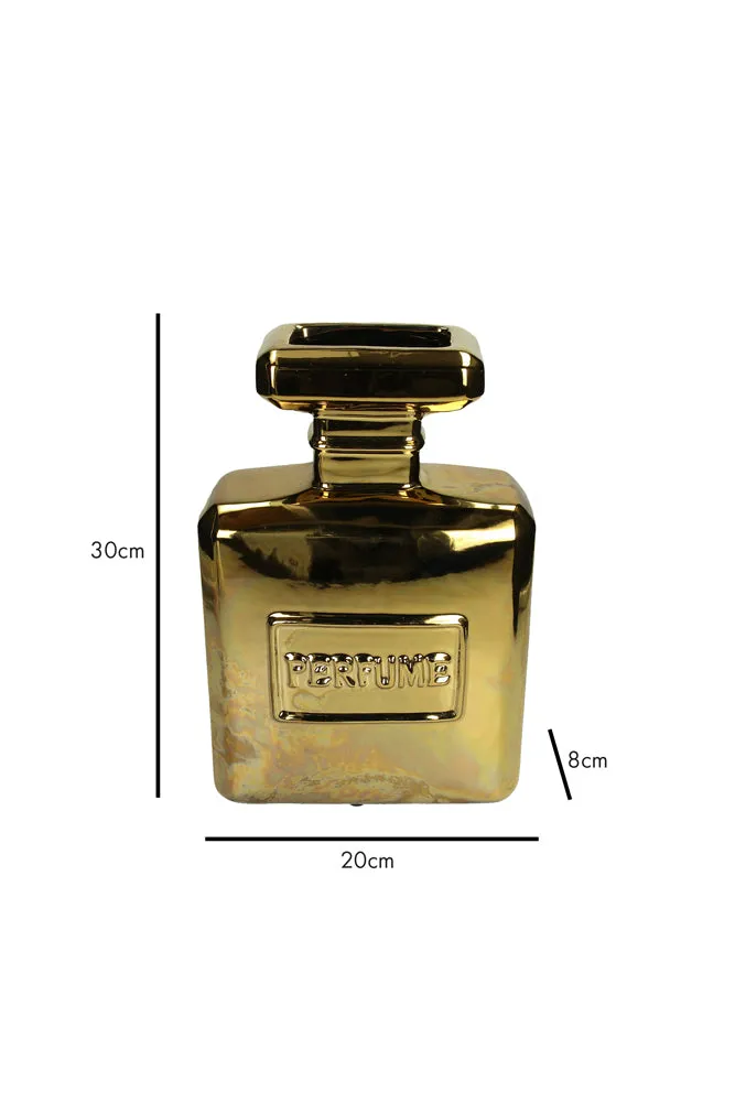 Gold Perfume Bottle Vase