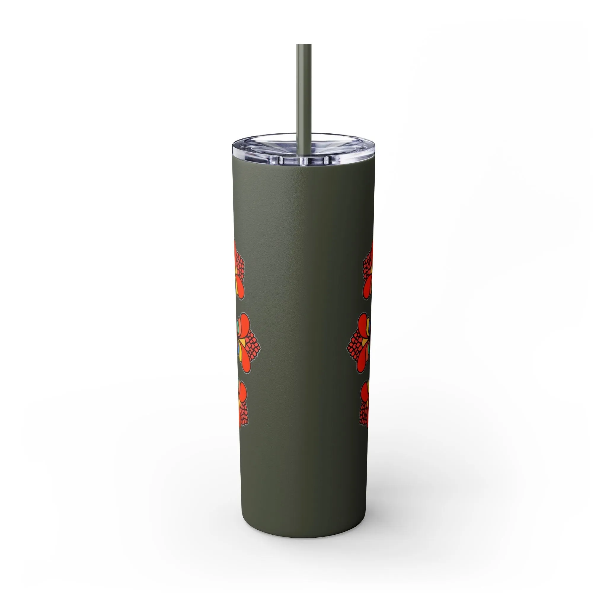 Handmade Mandala Design Skinny Tumbler 20oz - Hot/Cold - BPA-Free