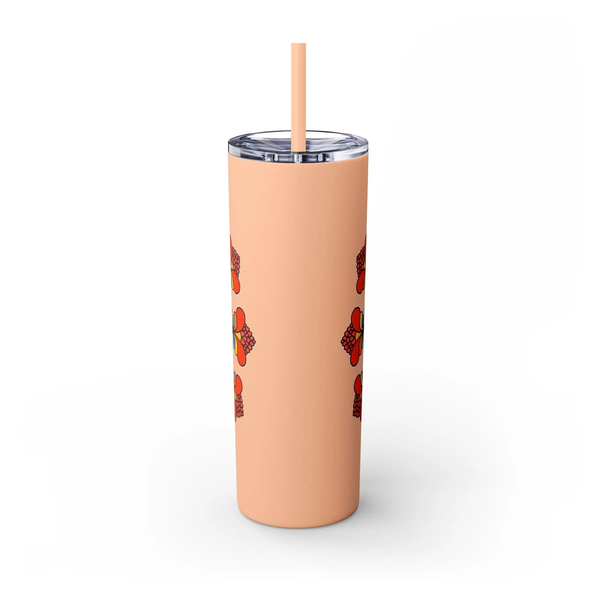 Handmade Mandala Design Skinny Tumbler 20oz - Hot/Cold - BPA-Free