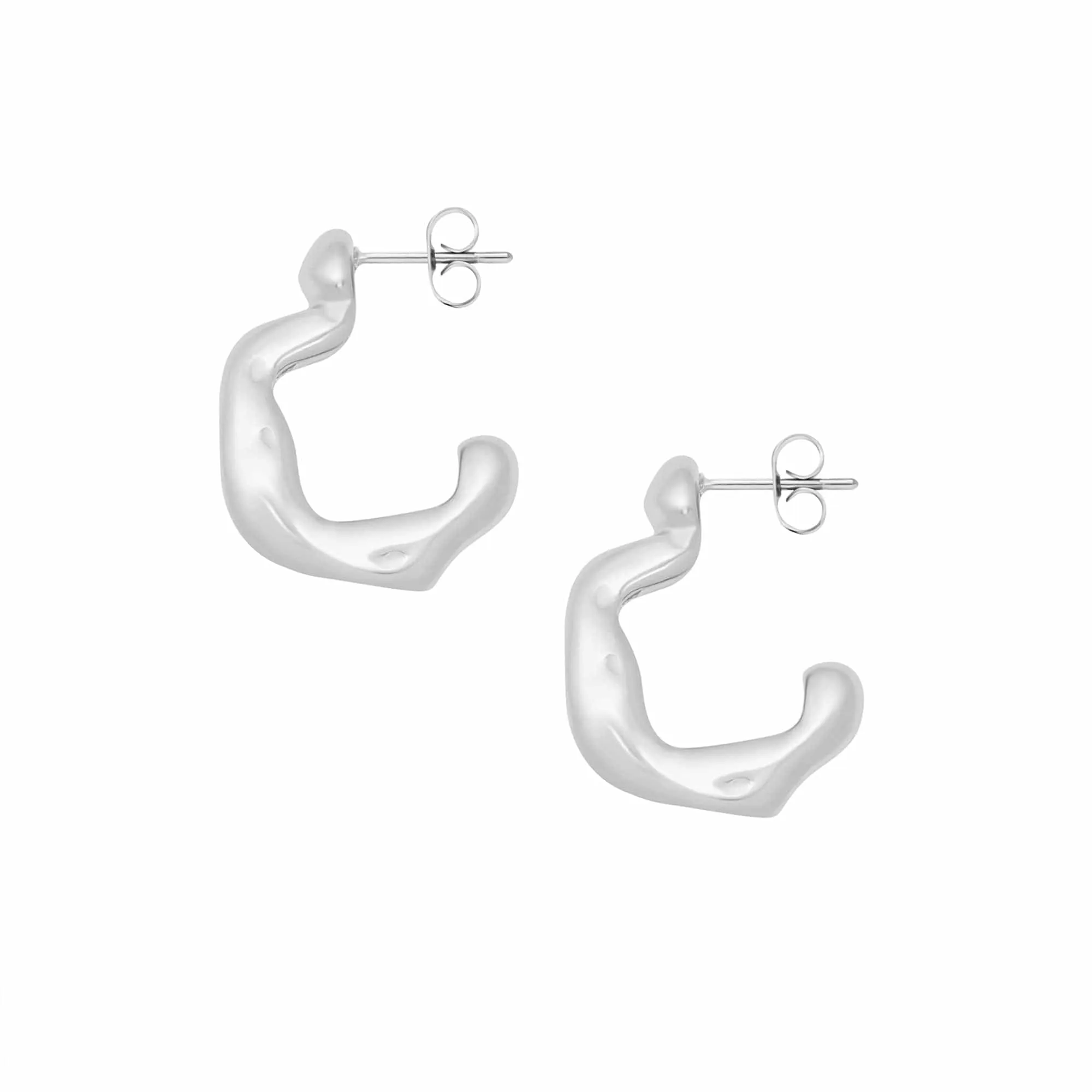 Hex Hoop Earrings