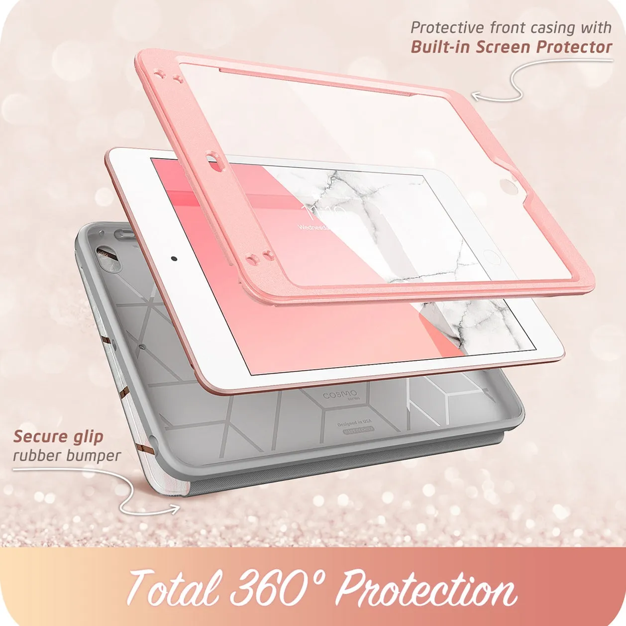 iPad mini 5 (2019) Cosmo Case-Marble Pink