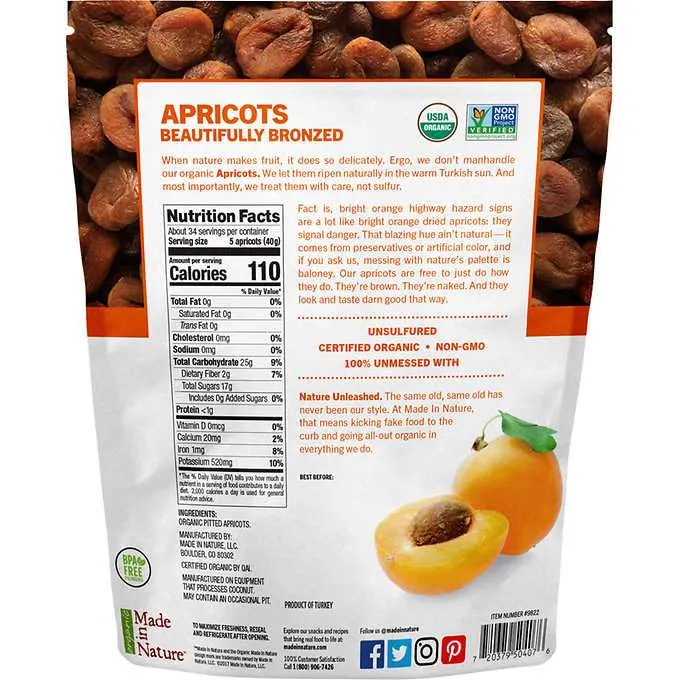 Made In Nature Organic Dried Apricots