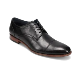 Men's Flex Cap Toe Black Smooth