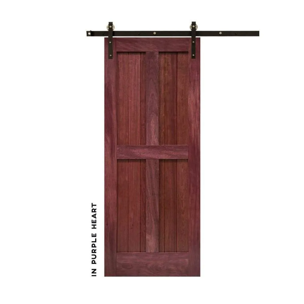 Mid-Century Modern 4 Panel Sliding Farmhouse Door
