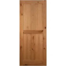 Mid-Century Modern 4 Panel Sliding Farmhouse Door
