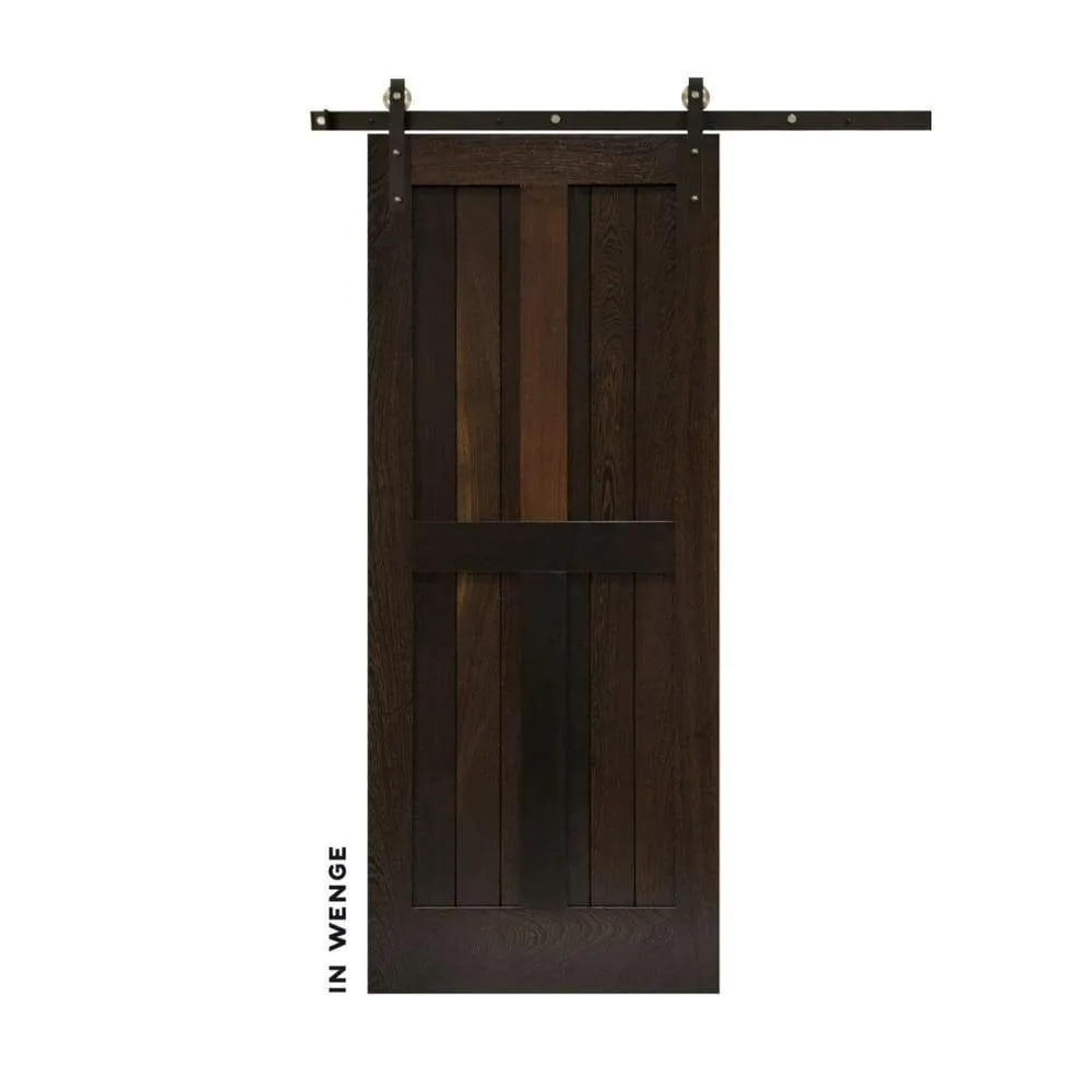 Mid-Century Modern 4 Panel Sliding Farmhouse Door