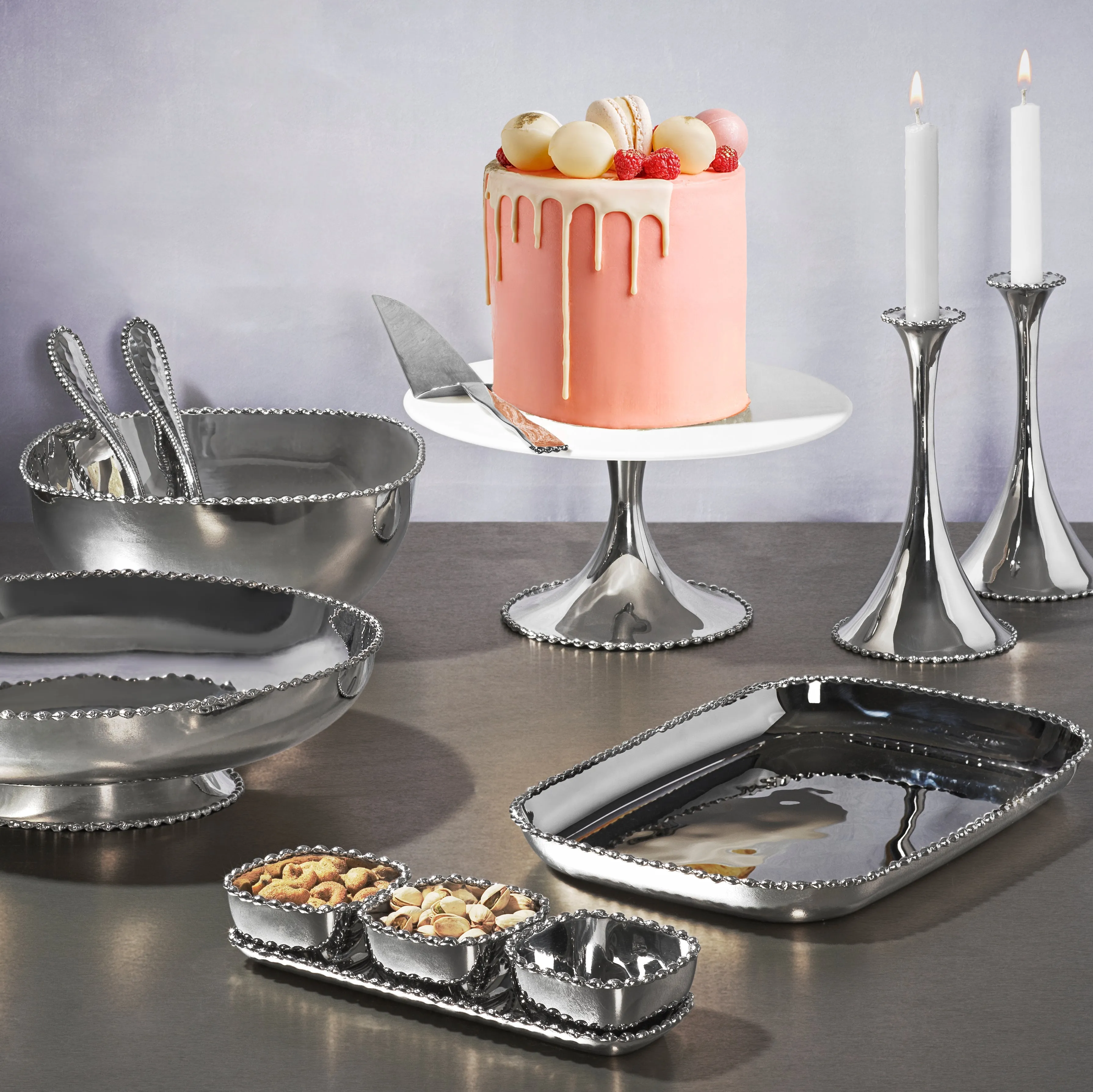 Molten Footed Platter