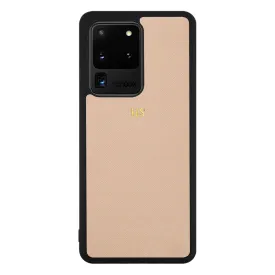 Nude - Samsung S20 Ultra Saffiano Phone Case