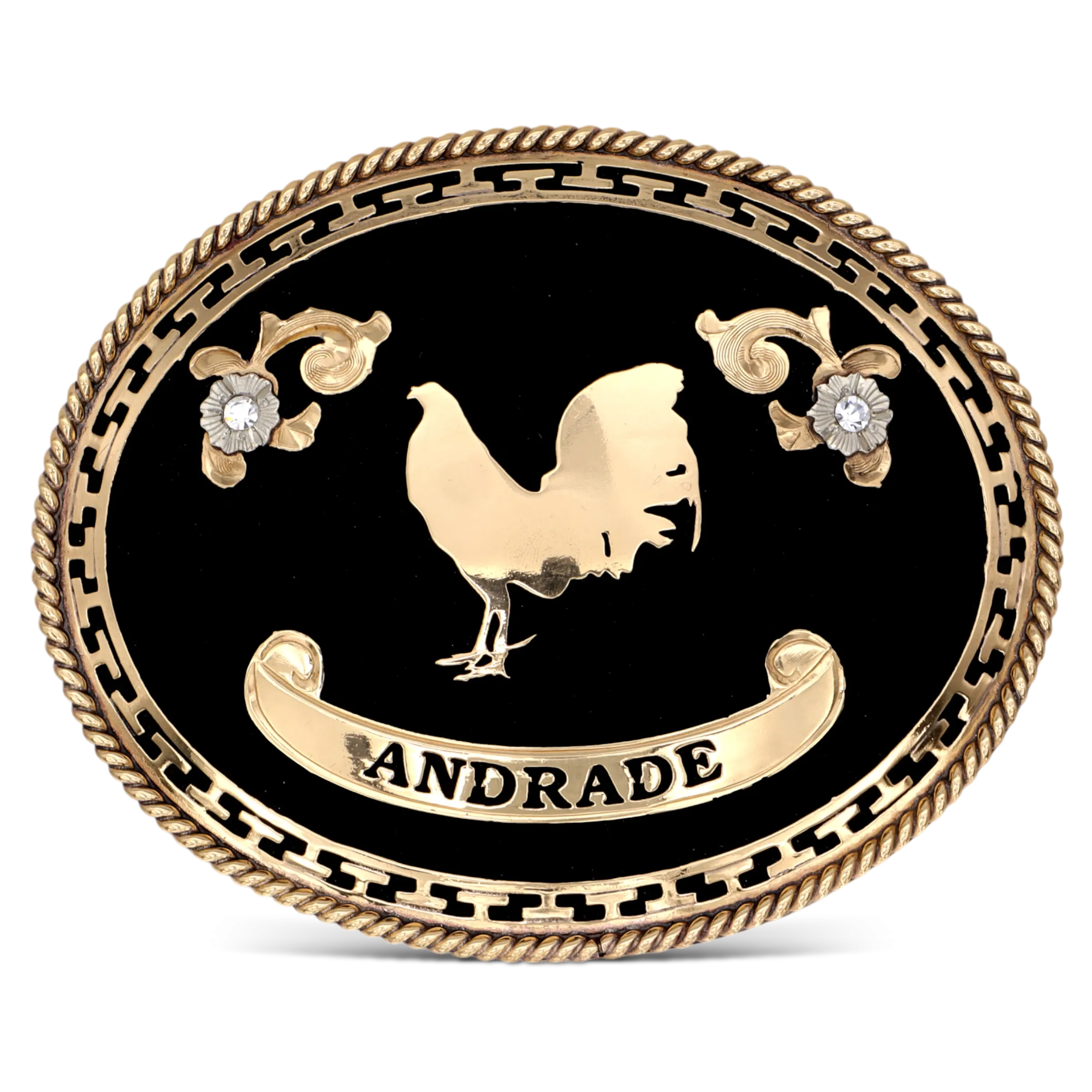 Oro & Onyx Custom Buckle