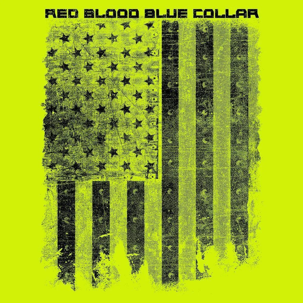 Red Blood Blue Collar® Long Sleeve - Safety Green