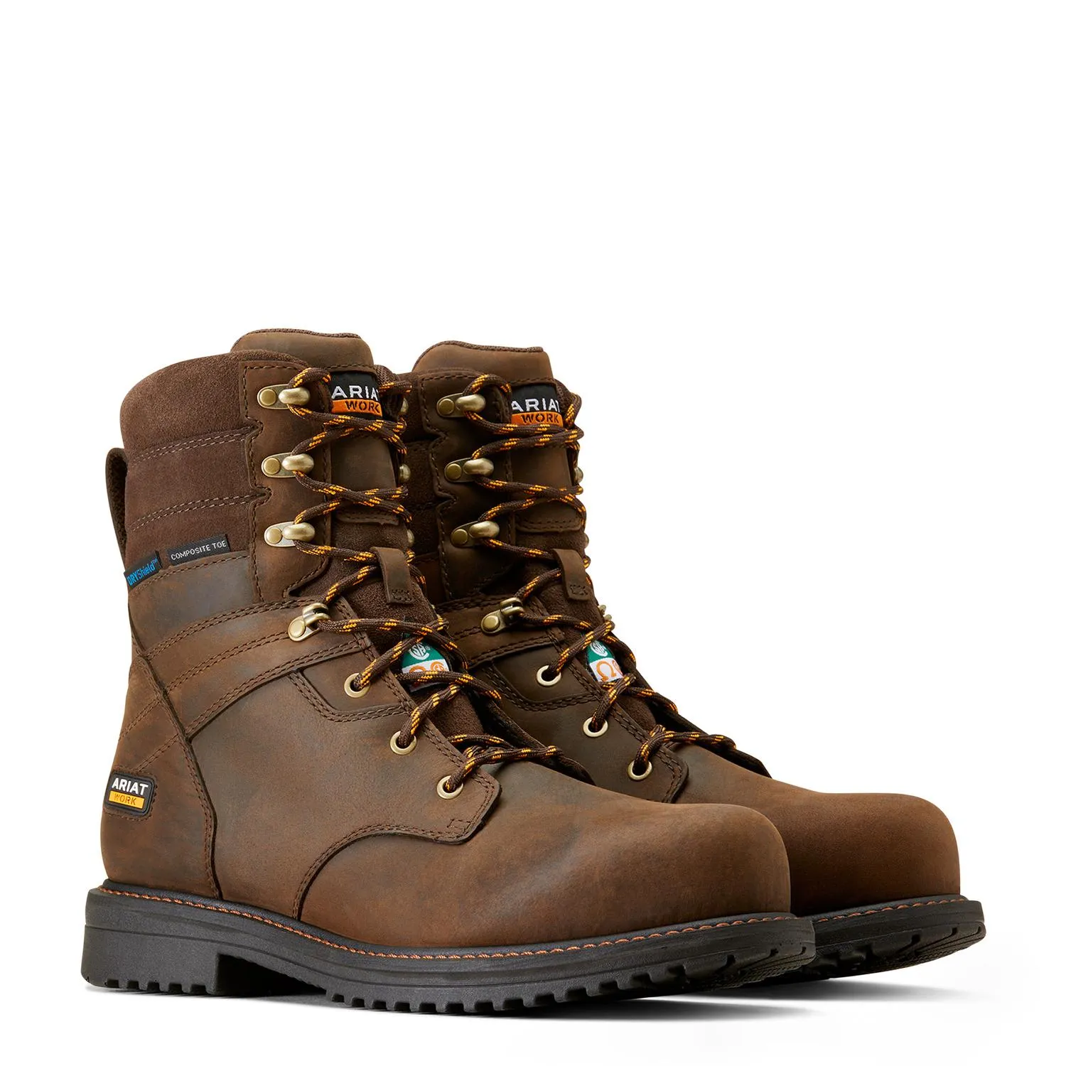 RigTEK 8 inch Composite-Toe CSA Waterproof Work Boot Oily Distressed Brown