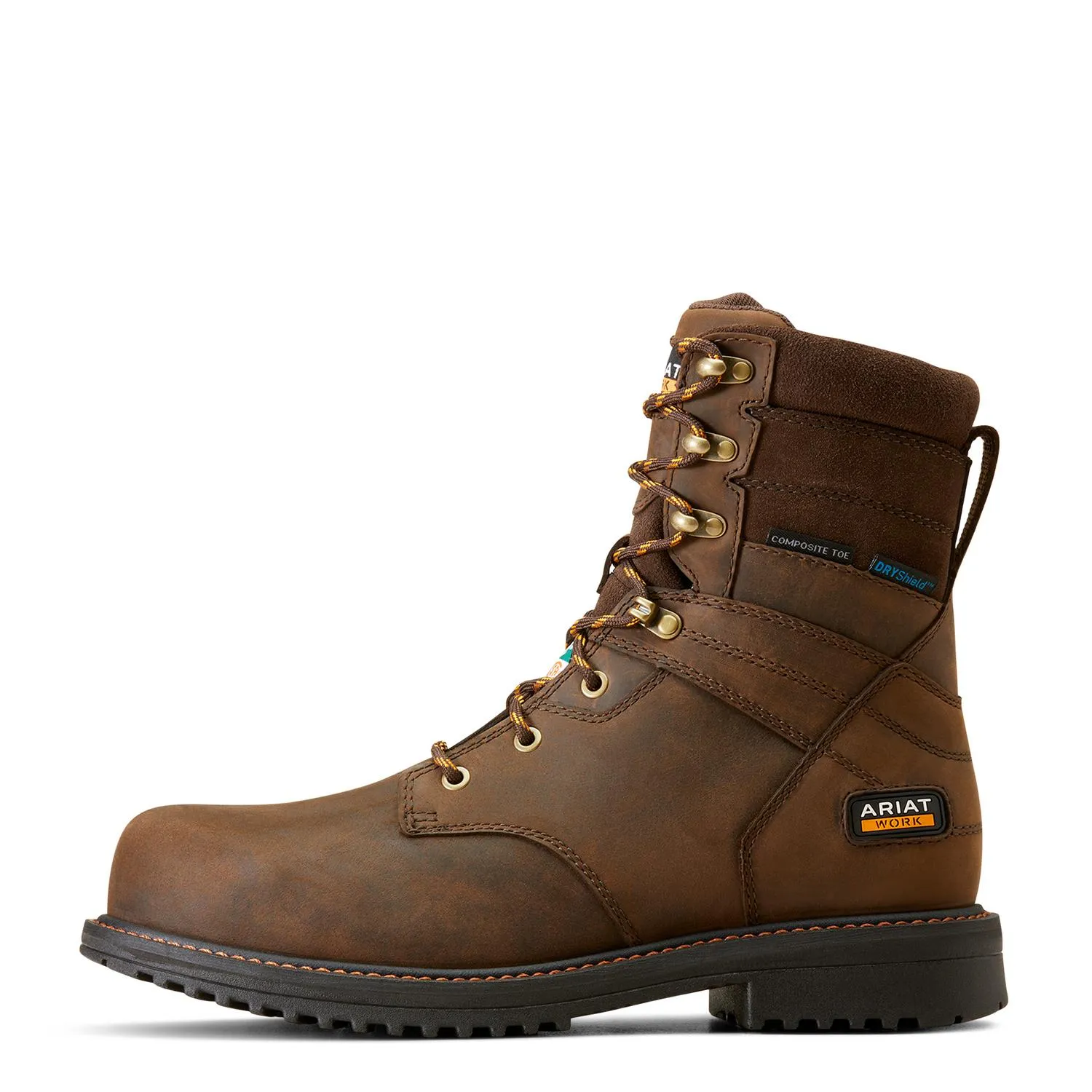 RigTEK 8 inch Composite-Toe CSA Waterproof Work Boot Oily Distressed Brown