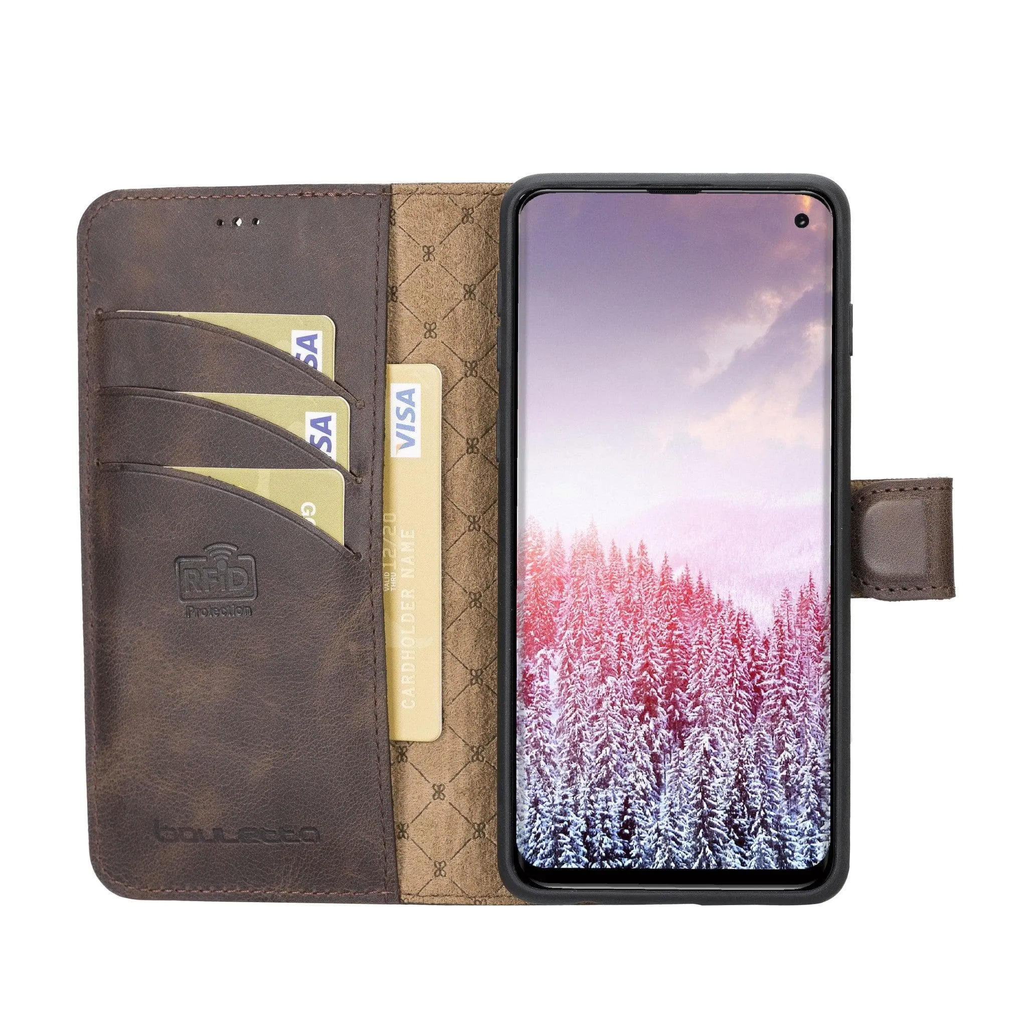 Samsung Galaxy S10 Series Detachble Leather Wallet Case - MW