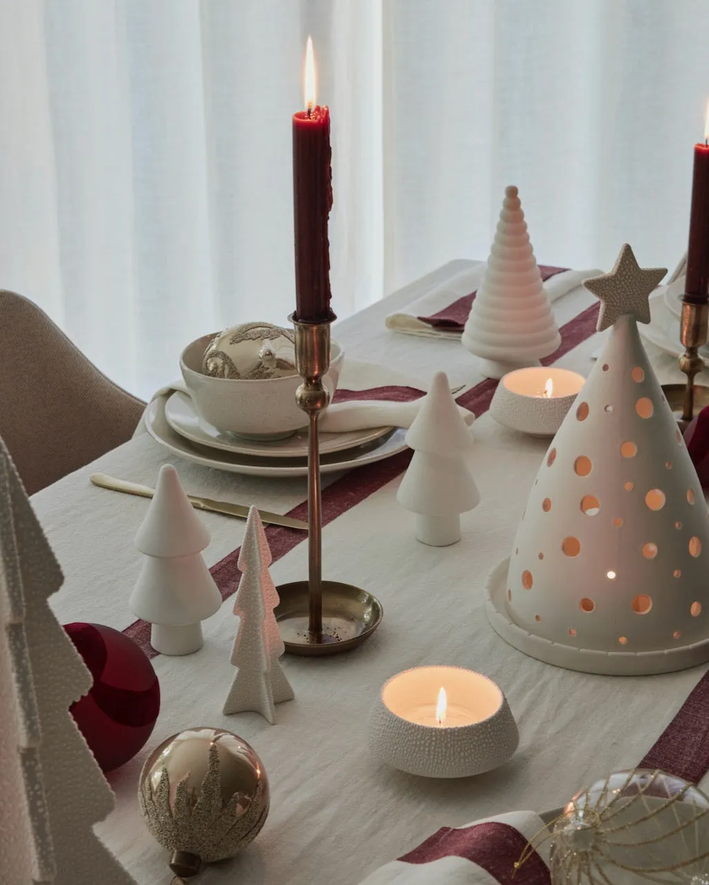 Set of 8 Espresso Dinner Candles