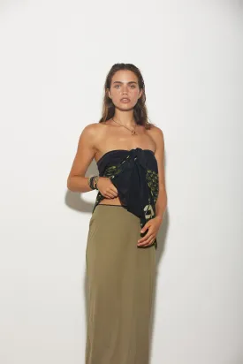 SLIP SKIRT LIME