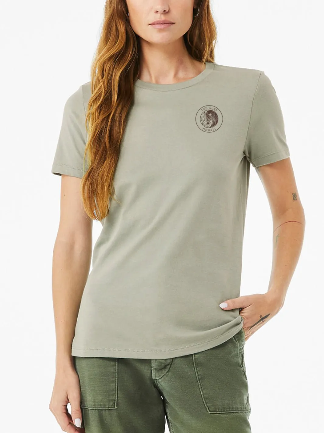 T&C Surf Naupaka Outline Relax Tee