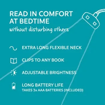 The Really Flexible Book Light: Light Blue