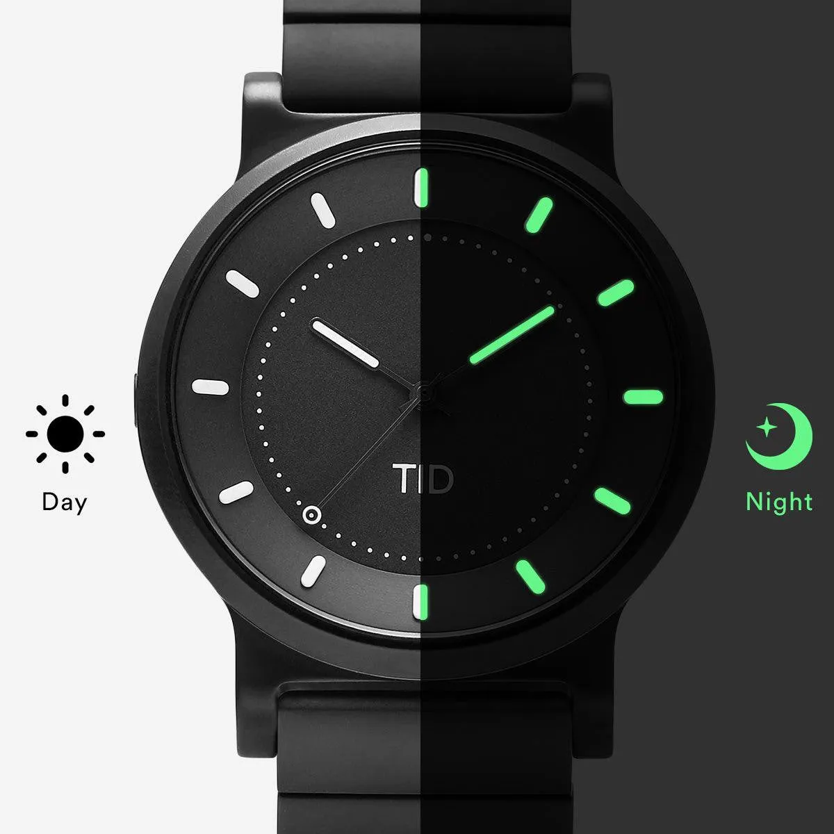 TID No.4 Watch for Men / 40mm Gun Metal Dial / Gun Metal Strap