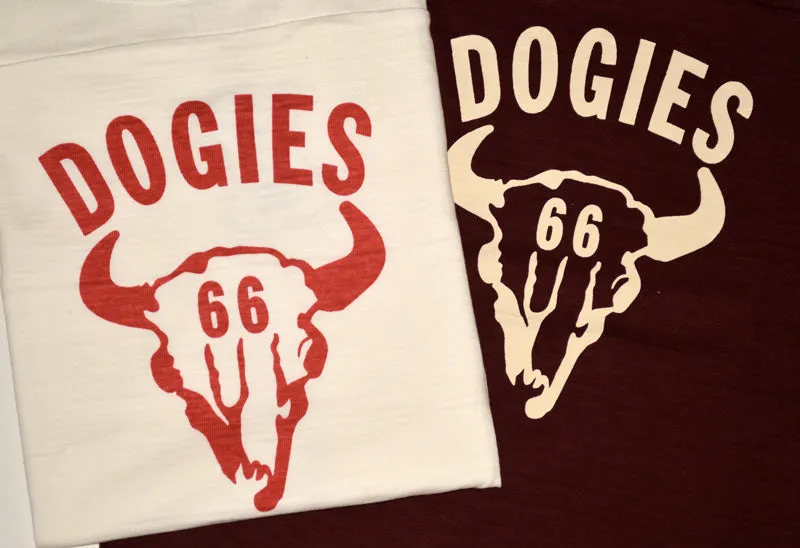 WARE HOUSE "4063 DOGIES" 3/4 Sleeve Football T-shirt "DOGIES"