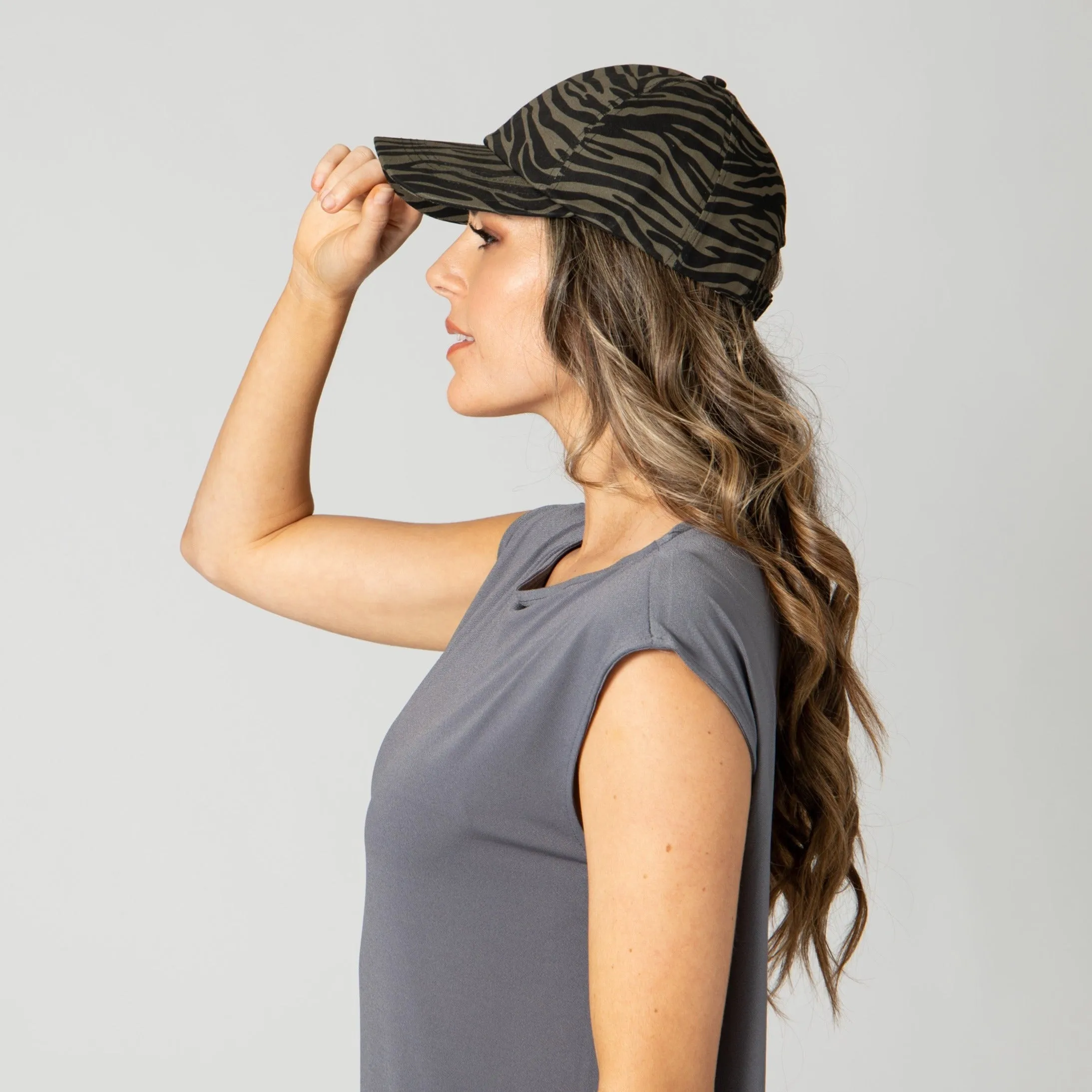 Women's Animal Print Ball Cap